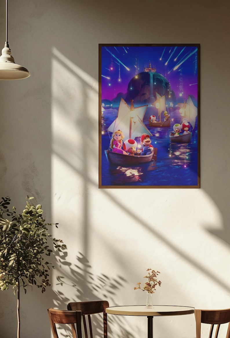 Super Mario Galaxy Poster | Retro Nintendo Space Adventure Wall Art | Bold Cosmic Aesthetic Print | Iconic Rosalina Fan Gift Room Decor image 3