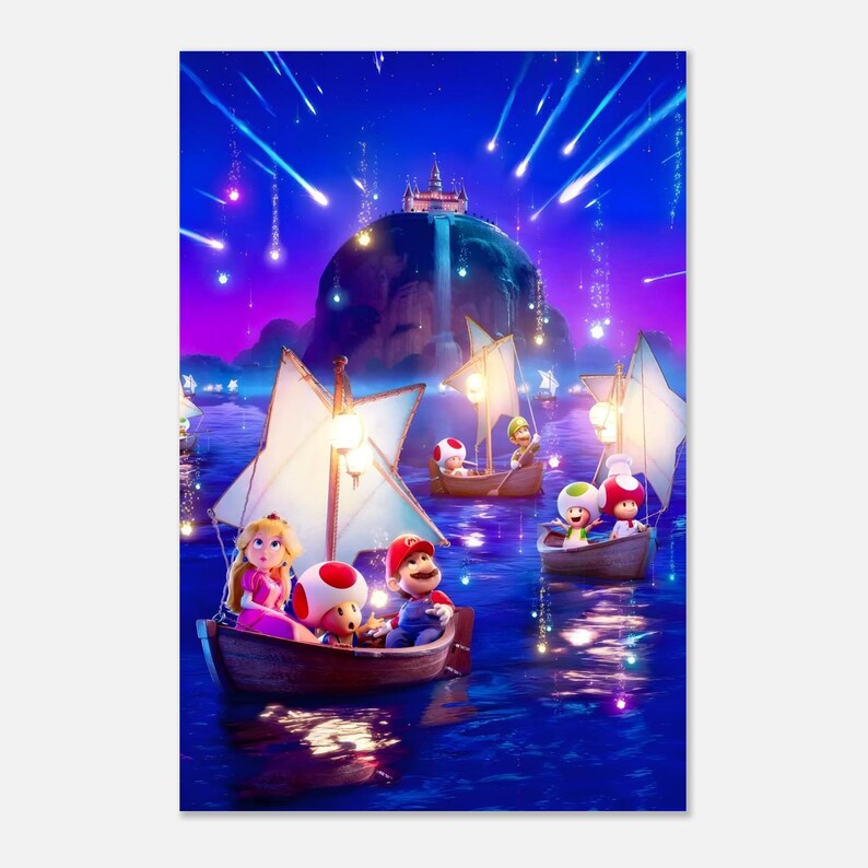Super Mario Galaxy Poster | Retro Nintendo Space Adventure Wall Art | Bold Cosmic Aesthetic Print | Iconic Rosalina Fan Gift Room Decor image 5