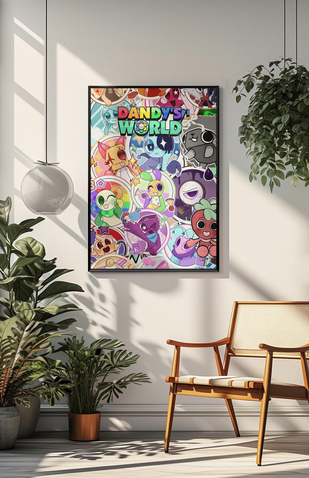 Buy Dandy's World Roblox Poster | Retro Mascot Horror Gaming Wall Art ...