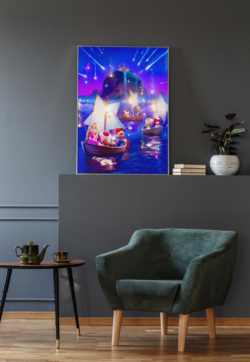 Super Mario Galaxy Poster | Retro Nintendo Space Adventure Wall Art | Bold Cosmic Aesthetic Print | Iconic Rosalina Fan Gift Room Decor image 4