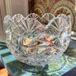 Cut Crystal Bowl - Etsy