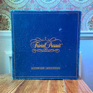 Vintage 1981 Trivial Pursuit Master Game Genus Edition Board Game Collectible