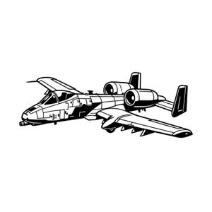 Puede incluir: Ilustración en blanco y negro de un avión militar. El dibujo muestra el perfil lateral del avión, destacando detalles como la cabina, las alas y los motores. El avión se presenta sobre un fondo blanco.