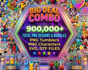 メガカートゥーンバンドルクリップアートセット – かわいい