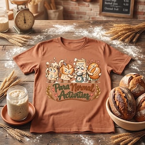 Images PNG de pain au levain, illustrations amusantes sur la fabrication du pain, activités paranormales, design de levain, cadeau pour boulanger, téléchargement numérique pour les amateurs de pain