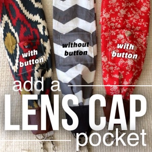 ADD a Lens Cap Pocket to your Camera Strap image 1