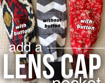 ADD a Lens Cap Pocket to your Camera Strap