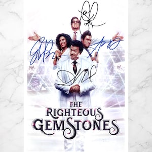 THE RIGHTEOUS GEMSTONES Poster 11x17 Signed Cast Authentic Collectible