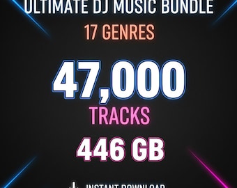 Ultimate DJ Music Pack - 47,000 Tracks - 17 Genres - 446GB Instant Download