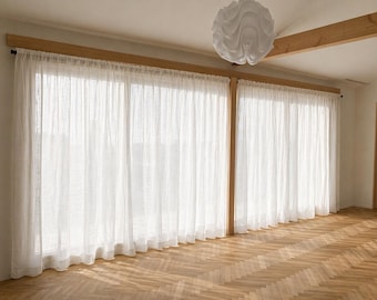 Extra Wide, Custom Size, Large %100 European Linen Curtains