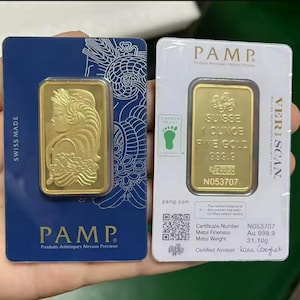 PAMP Suisse 15g Fine Gold Bar 999.9 – 24K Pure Gold Bullion with Assay Certificate - Authentic Investment