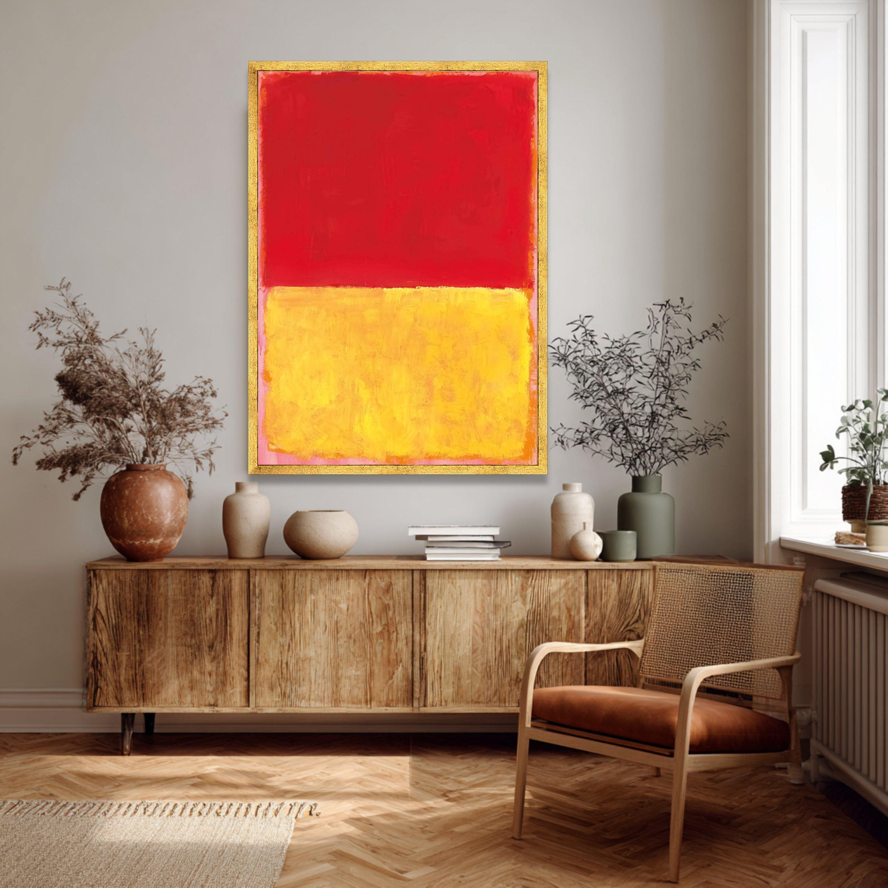 Mark Rothko Red and Yellow Color Field Canvas Print, Minimalist ...