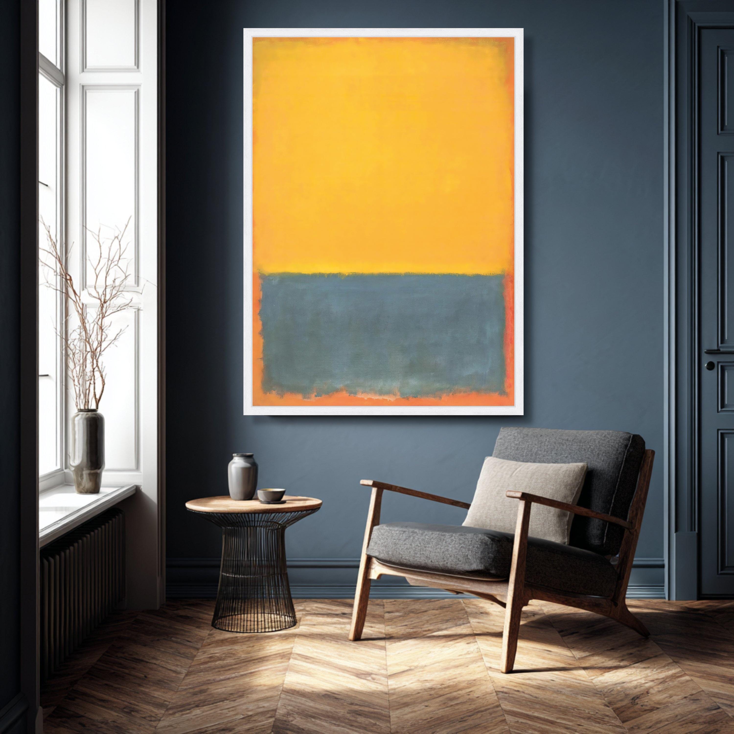 Mark Rothko Calm Mark Rothko Yellow and Soft Blue Color Field Canvas Print, Minimalist ...