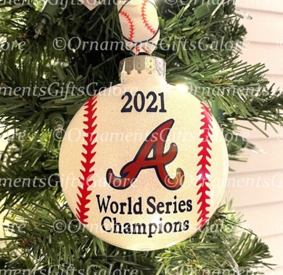 ATLANTA BRAVES™ Personalized 2021 World Series Ornament 