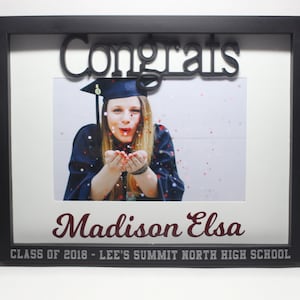 PERSONALIZED CUSTOM GRADUATION Frame Senior High School College 4 x 6 photo perfect graduation gift for senior