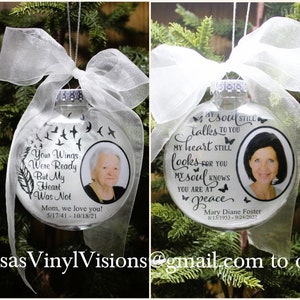SOMEONE We LOVE is in HEAVEN Personalized Photo Memorial 4 Christmas ...