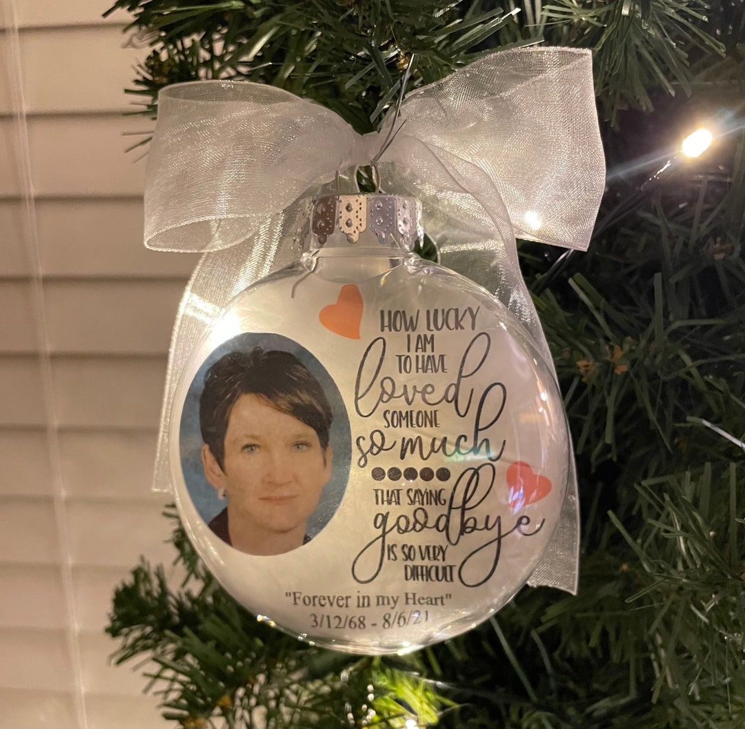 PERSONALIZED Photo Memorial Ornament 4 Christmas Ornament-in MEMORY of ...