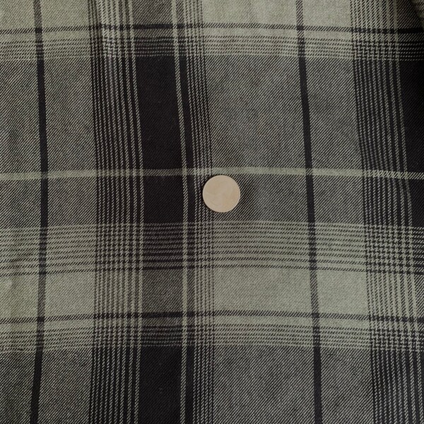 Super Soft Black and Green Plaid Viscose Flannel Fabric  1 YARD