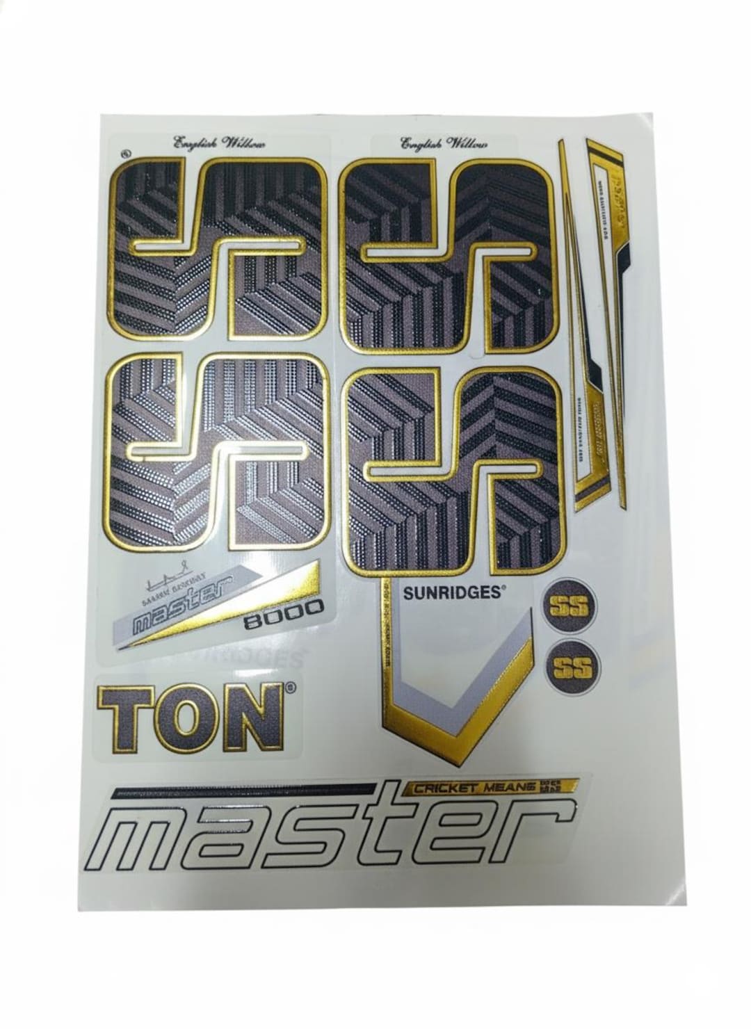 Ton Bat Sticker SS TON Cricket Bat Stickers – Full Set, Multiple Colors, Professional ...