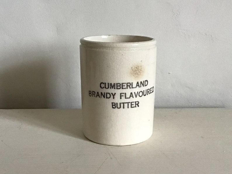 Antique Stoneware Cumberland Brandy Flavoured Butter Crock Pot Etsy