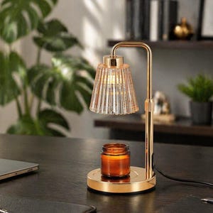 Candle Warmer Lamp Dimmable with Timer, Adjustable Wax Melt Warmer for Jar Candles, Modern Table Lamp Home Decor Gift