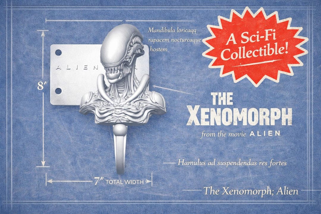 Alien Xenomorph Wall Hook - Etsy