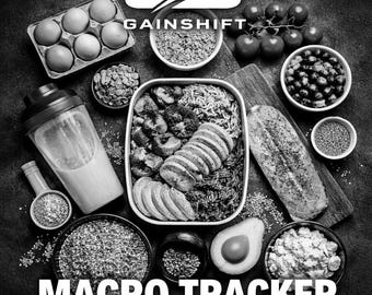 Contatore di macronutrienti stampabile / Contacalorie semplice in PDF / Registro nutrizionale giornaliero / Pianificatore di pasti senza bisogno di app
