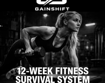 12 Week Workout Plan Printable | Gym Fitness System PDF | Strength & Consistency Tracker | Cutting Bulk Edition
