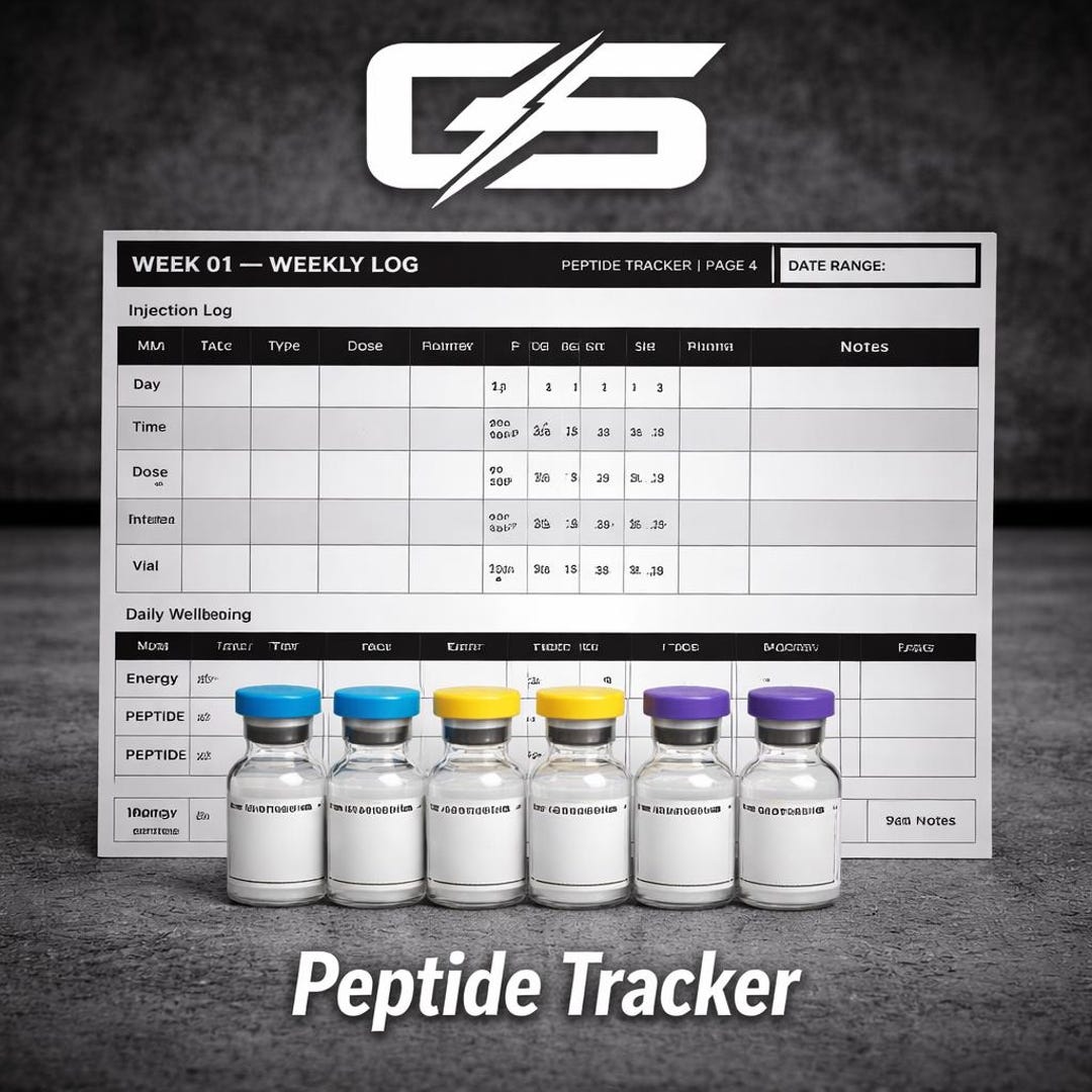 Peptide Tracker PDF | Protocol Log & Cycle Journal | Injection Log ...