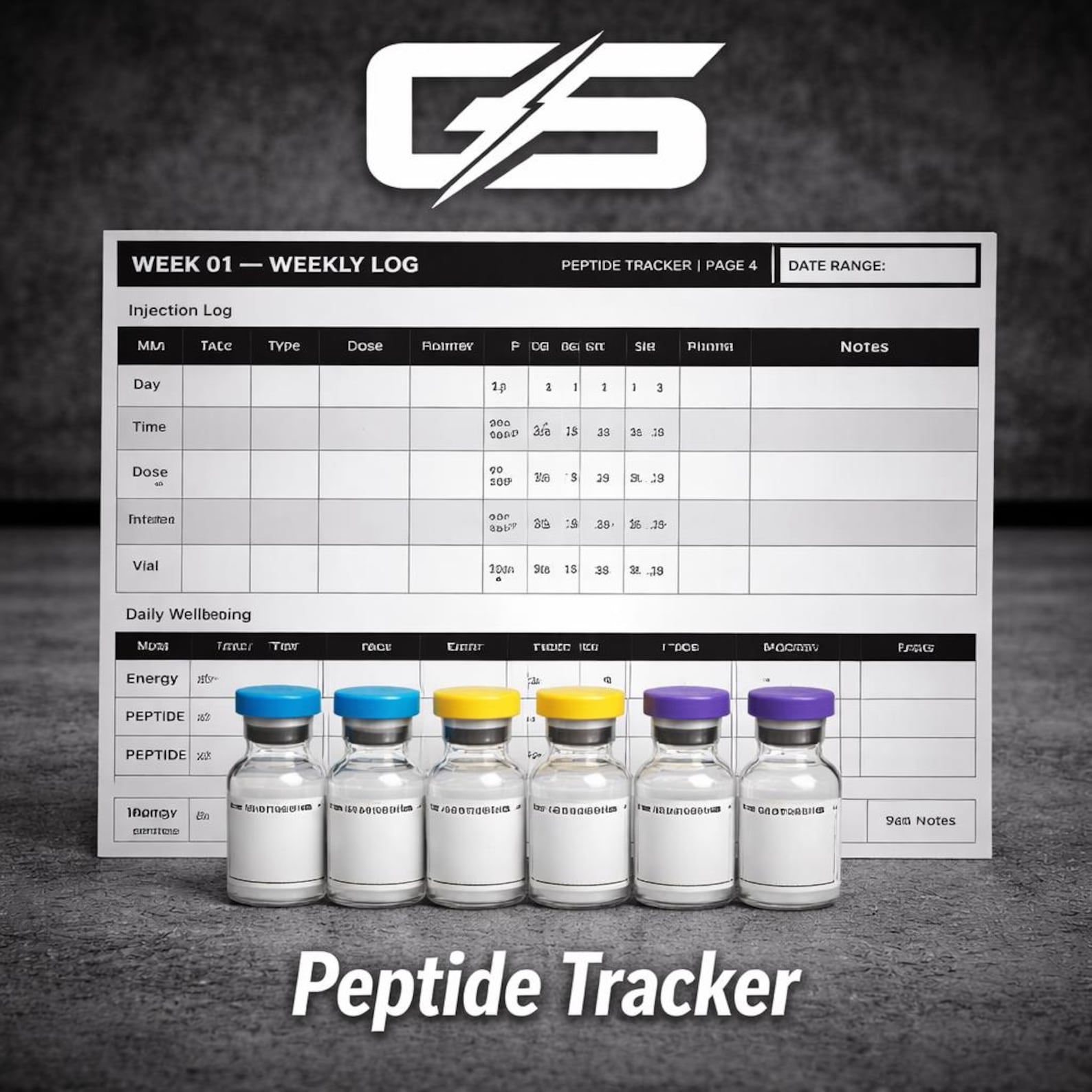 Peptide Tracker PDF | Protocol Log & Cycle Journal | Injection Log ...