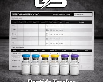 PDF zum Download | Protokol-Tagebuch & Zyklustagebuch | Spritzlogbuch zum Ausdrucken | Anti-Peptid Zyklus Tracking Sheet