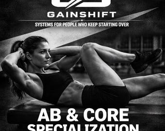Ab & Core Workout Plan PDF | 6-Week Core Strength Program | Printable Ab Training System | Plank Progression Guide