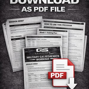 Militärische Calisthenics Workout-Plan PDF | 8-Wochen Eigengewicht Trainingsprogramm | Army Fitness-Plan | Kein Geräte-Training Bild 4