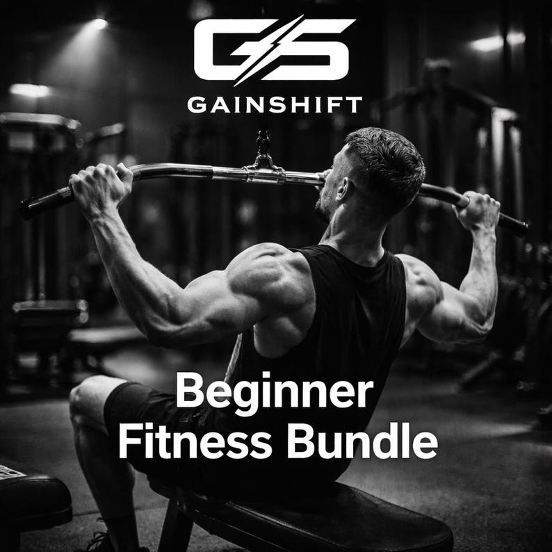 Beginner Workout Plan Printable | Starter Fitness Bundle PDF | Gym Plan for Beginners | First 4 Weeks Training System image 1