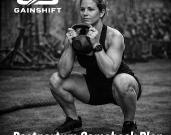 Postpartum Workout Plan PDF | 8-Week Return to Training After Birth | New Mom Fitness | Pelvic Floor & Core Recovery Guide