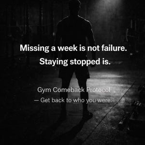 Gym Comeback Plan Printable | 8 Week Workout Reset System | Fitness Planner PDF | Never Quit Training Program image 10