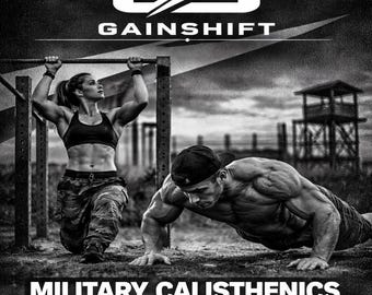 Piano di allenamento di calisthenics militare in PDF / Programma di allenamento a corpo libero di 8 settimane / Piano di fitness dell'esercito / Allenamento senza attrezzatura