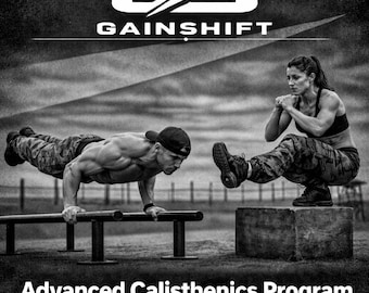 Advanced Calisthenics Program PDF | Muscle-Up L-Sit Handstand Training | 16-Week Skills System | No Gym Bodyweight Guide