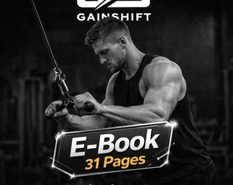 Men's Physique Program PDF | 12-Week V-Taper & Aesthetic Muscle Plan | Shoulders Arms Back | Male Gym Workout Download