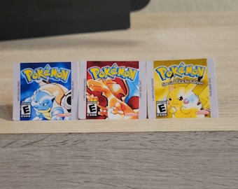 Gen 1 Pokemon Cartridge Labels