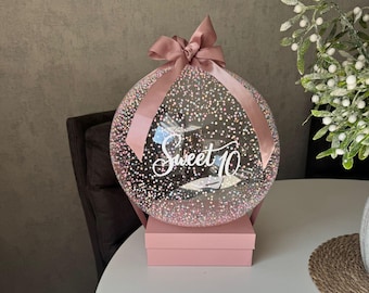 Personalized Balloon Gift Box for Birthday, Mother's Day, Valentine's Day, Custom Gift for Her, Party Decoration