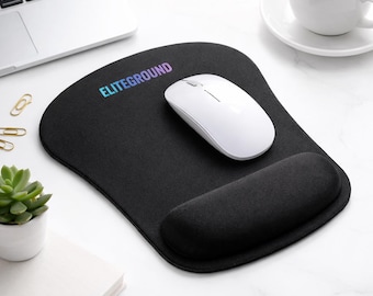 Ergonomic Mouse Pad with Wrist Rest, Memory Foam Mousepad, Non Slip Desk Mat, Carpal Tunnel Support, Office Setup, Gaming Mouse Pad