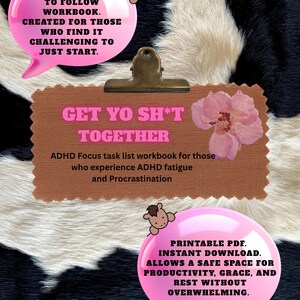 ADHS Arbeitsheft für Fokus & Produktivität | Hilfe bei Dysfunktion (Digitaler Download)
