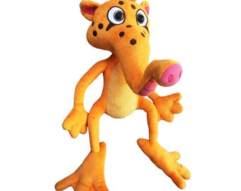 Chadwick Cheetah-Elephant-Frog Plush, Weird Stuffed Animal & Elephant Plush