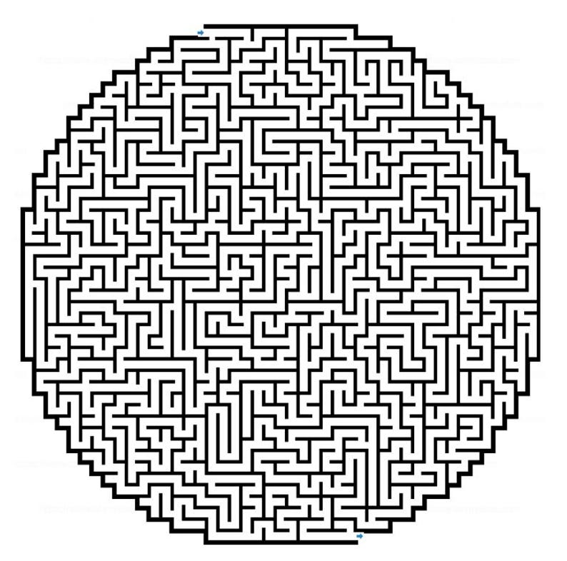 Printable Hard Maze Puzzles — 8 Difficult L-shaped Mazes for Older Kids ...