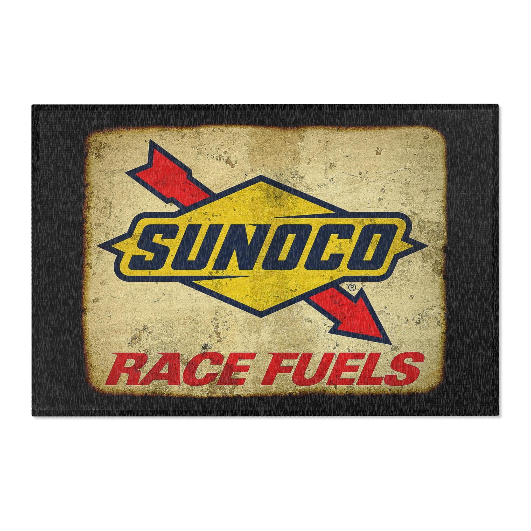 Sunoco Race Fuels Logo Area Rug | Vintage Automotive Signage, Garage ...