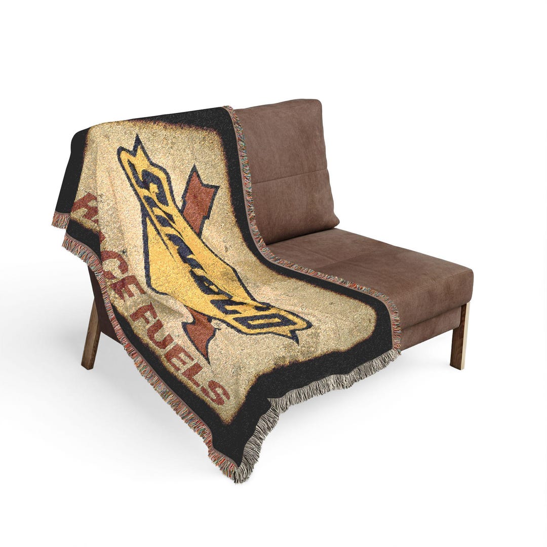Sunoco Race Fuels Logo Woven Blanket | Retro Car Emblem Throw /garage ...