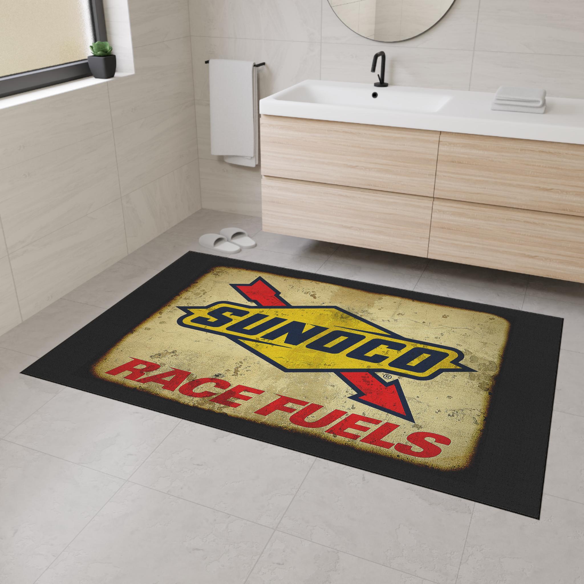 Sunoco Race Fuels Vintage Sign Floor Mat | Authorized Dealer Rusty ...