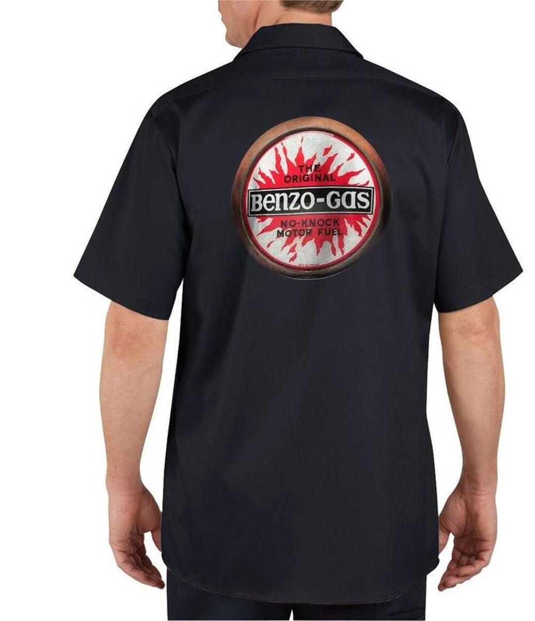 Benzo Gas - Mechanics Graphic Work Shirt Short Sleeve Gas Station Shirt ...