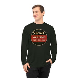 Sinclair Opaline Motor Oil Logo Long Sleeve Shirt | Vintage Gasoline Sign /Garage Decor/Retro/Mechanic Gift/Fathers Day/Man Cave